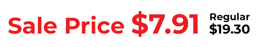 Sale Price $7.91 Regular $19.30