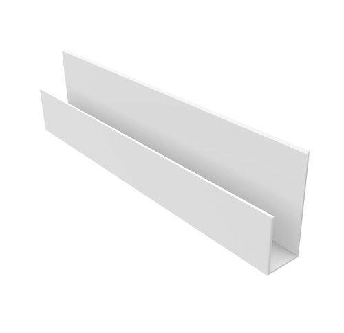 CrownWall slatwall J-trim finishes edges of panels