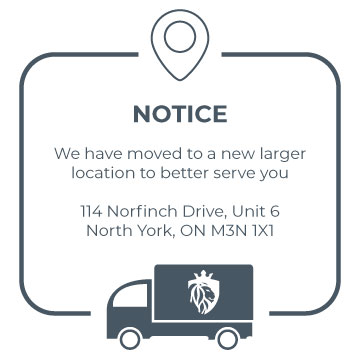 Notice: We have moved to a new larger location to better serve you 114 Norfinch Drive, Unit 6North York, ON M3N 1X1
